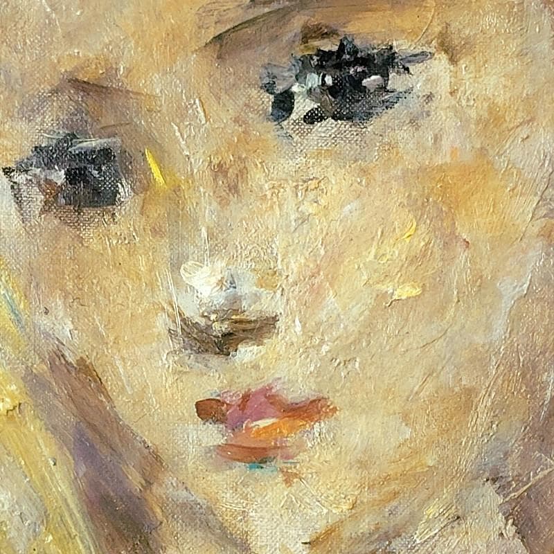 ☆佐藤吉五郎☆「少女」油絵　SM　二科会