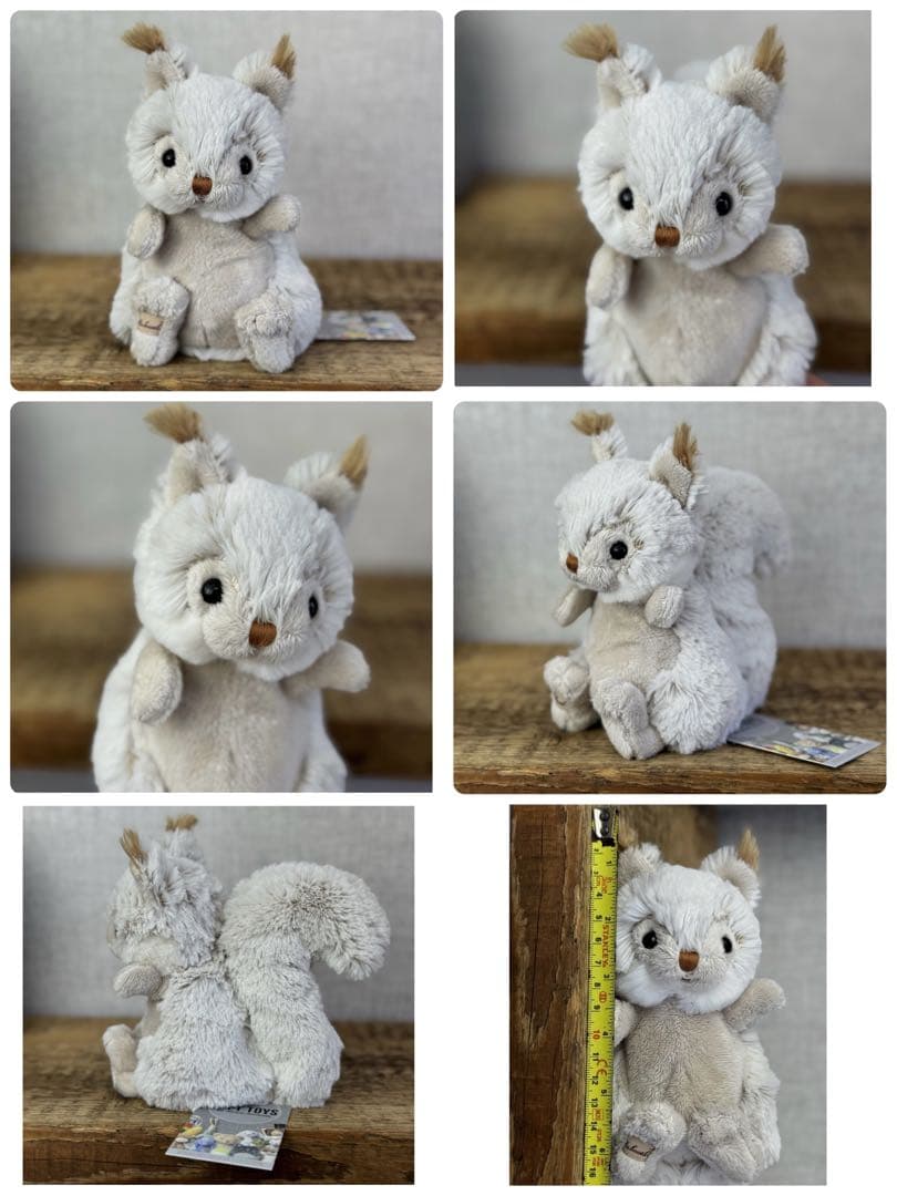 す*け様 ブコウスキー　りす　ぬいぐるみ　グレー　bukowski