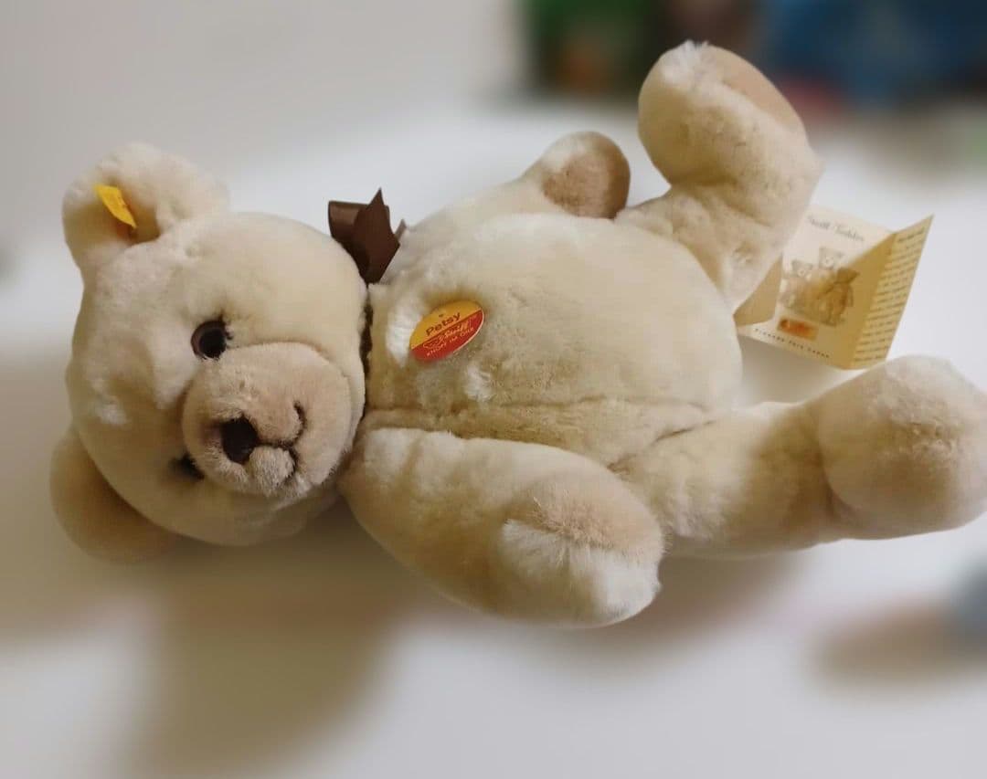 シュタイフ　テディベア　ぬいぐるみ　ペッツィー　Petsy　タグ付き　可動式