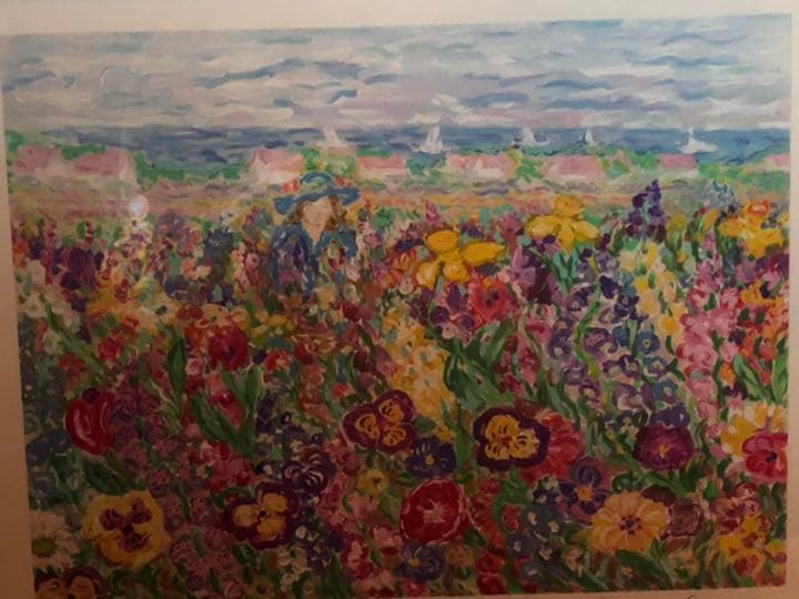 レスリーセイヤー シルクスクリーン インザガーデン