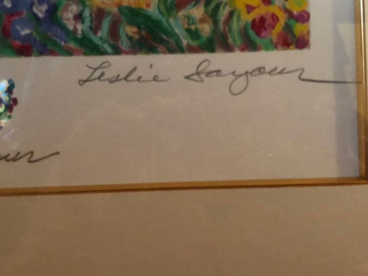 レスリーセイヤー シルクスクリーン インザガーデン