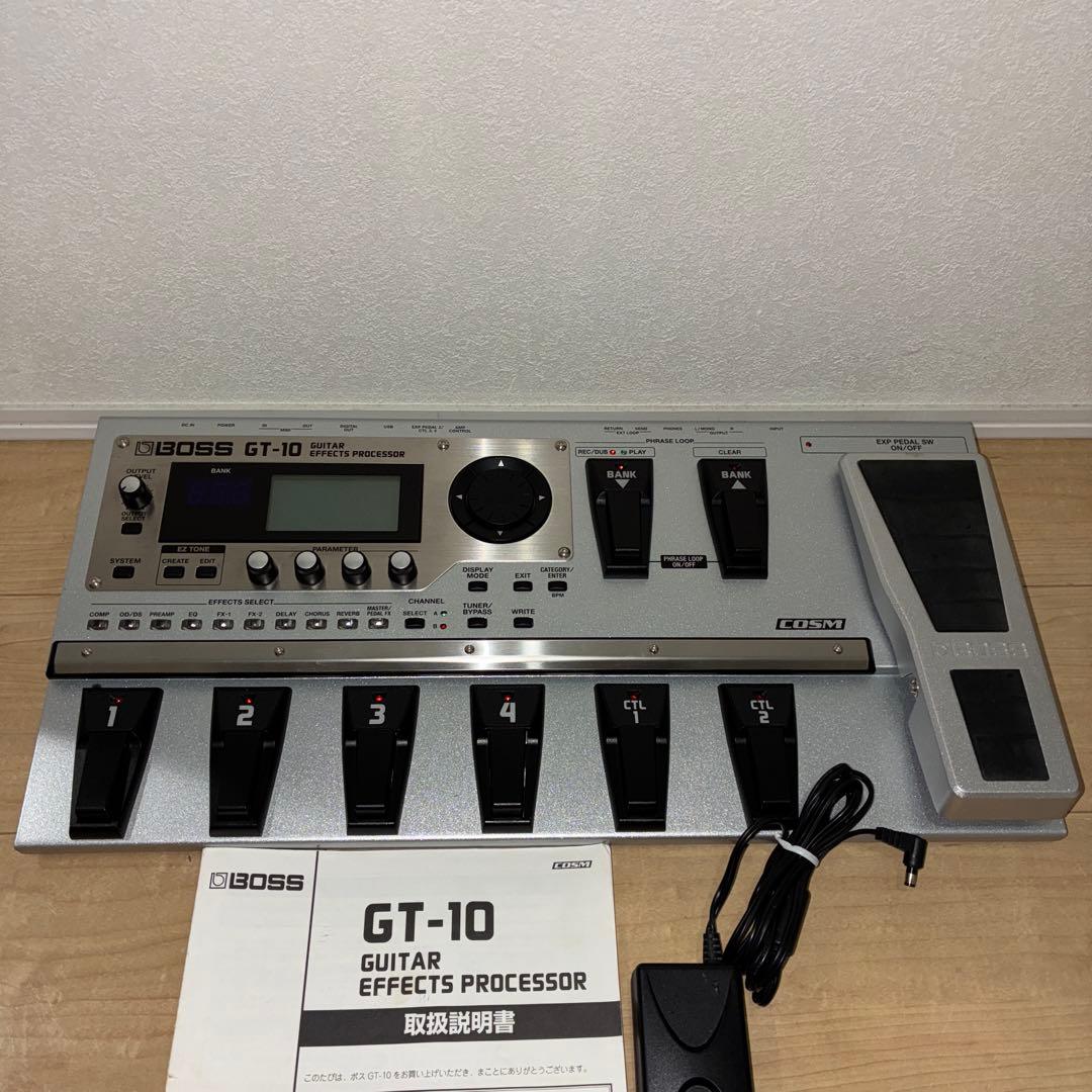 完動品！acアダプターセット　【美品】BOSS GT-10 マルチエフェクター