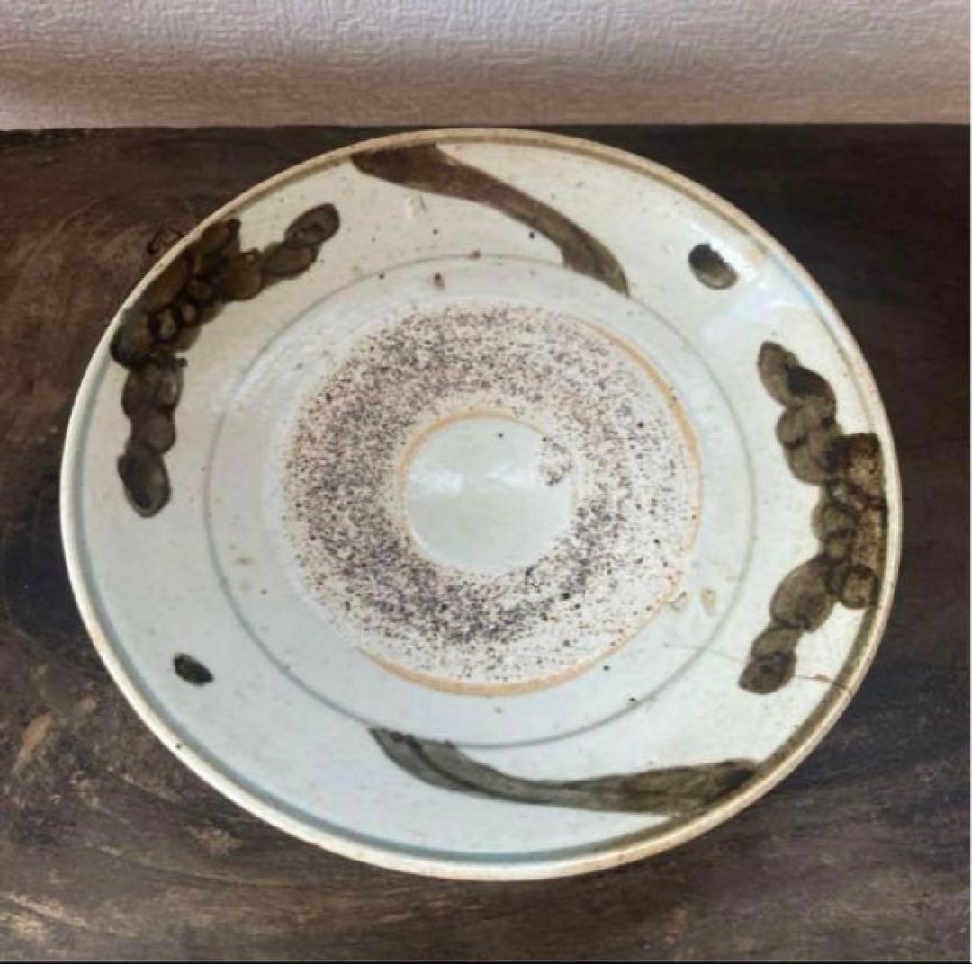 江戸期 波佐見焼 くらわんか皿 古物 骨董 古唐津　古伊万里　スリップウェア
