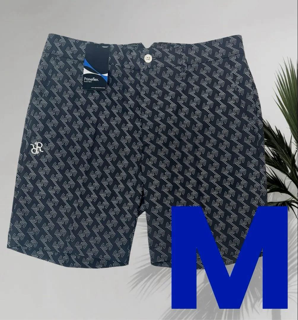 【新品】レザレクション　ゴルフ　メンズ　半ズボン　黒　Mサイズ