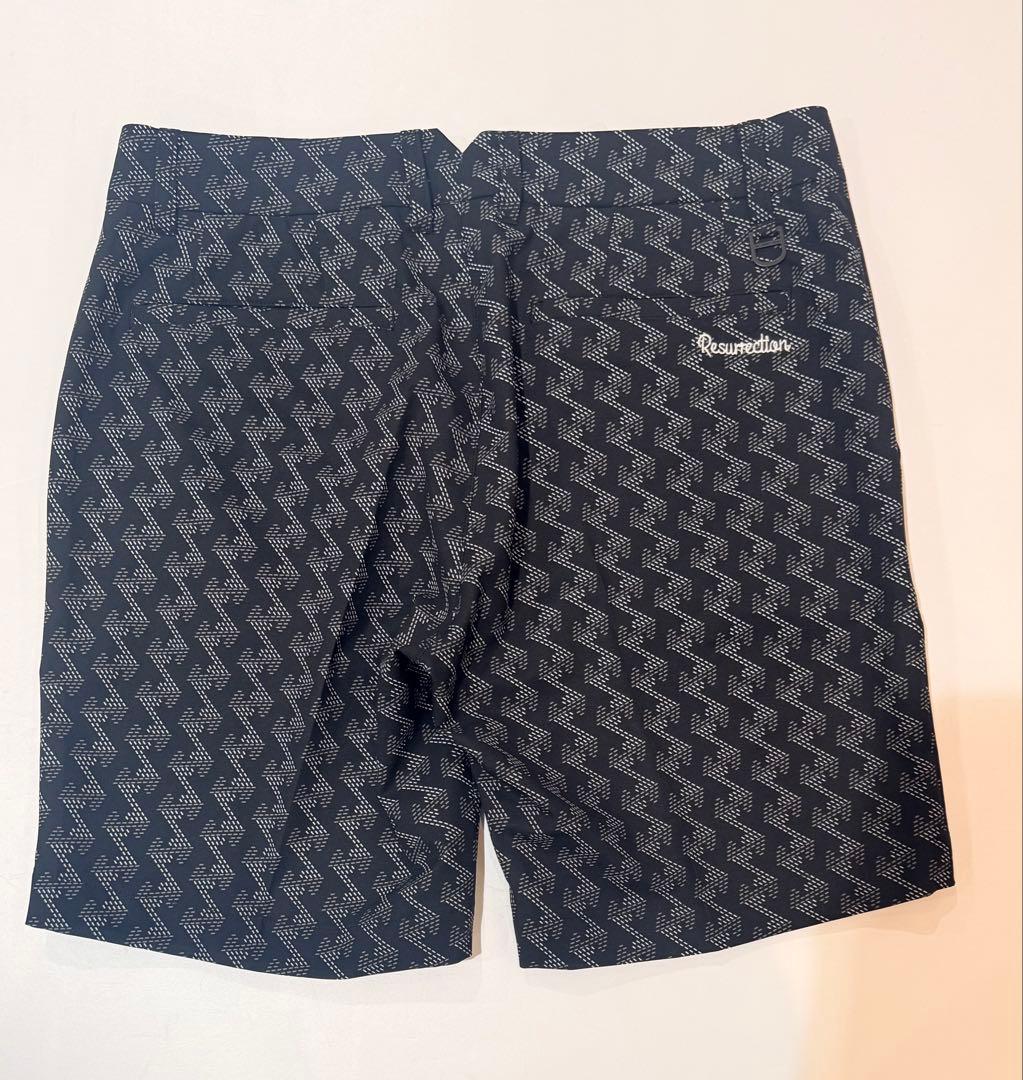 【新品】レザレクション　ゴルフ　メンズ　半ズボン　黒　Mサイズ