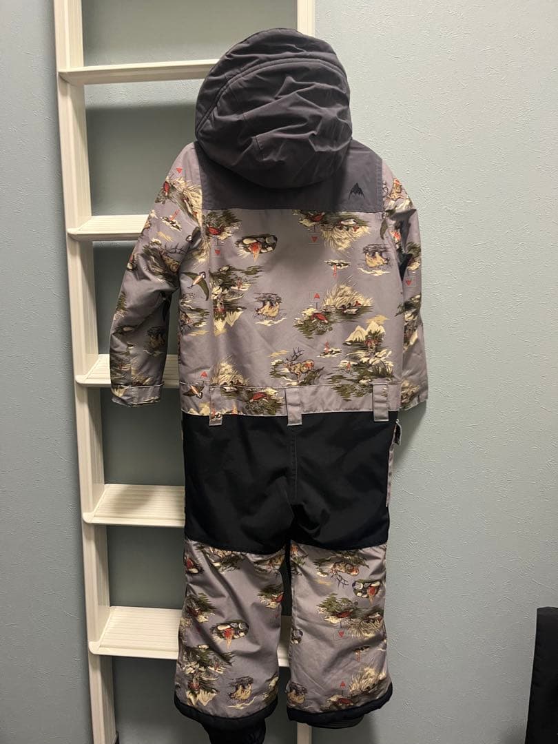 Burton スキーウェア つなぎ　動物柄　グレー