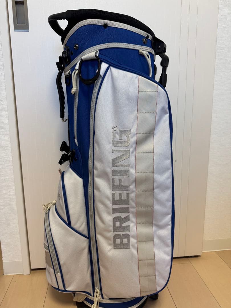 BRIEFING キャディバッグ 青 白