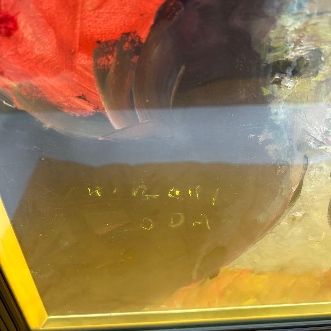 5675 織田広喜「少女」油彩8号 直筆サイン