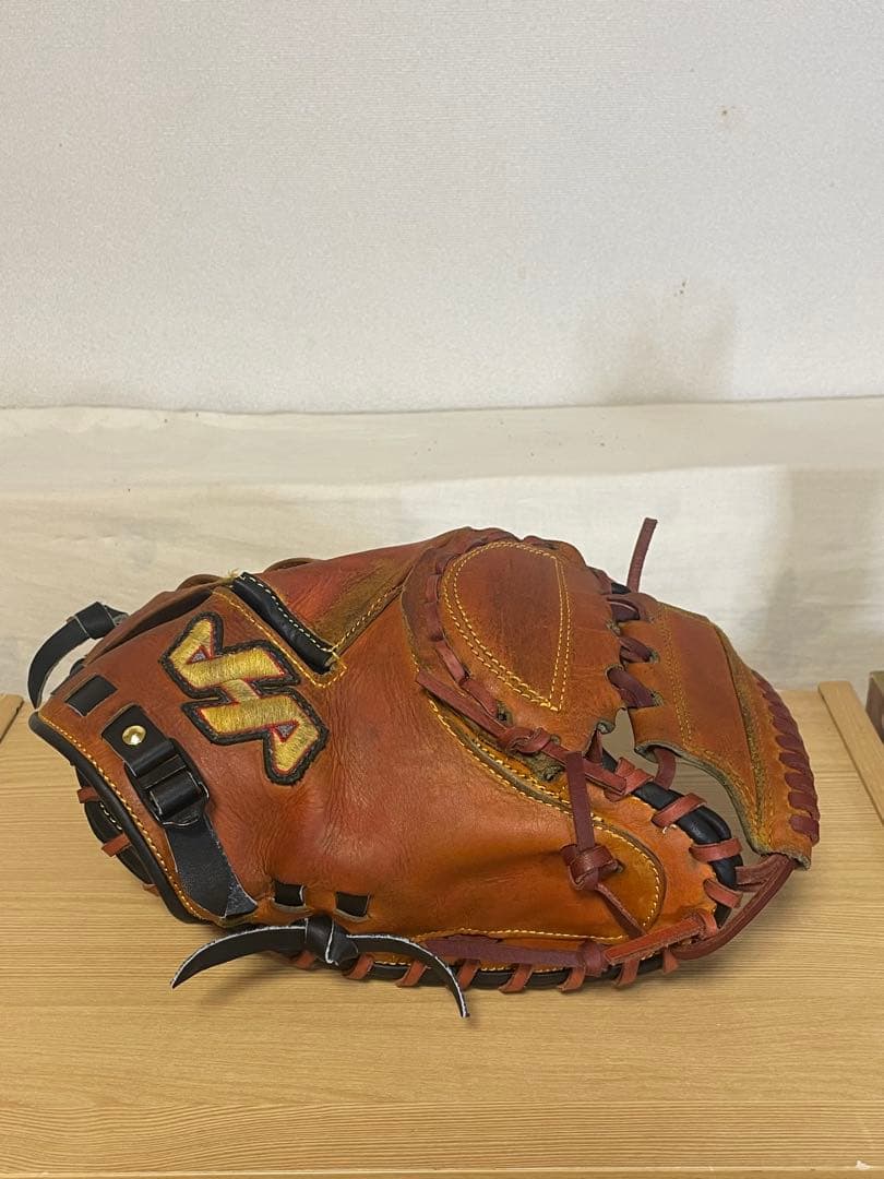 ハタケヤマ軟式キャッチャーミットリペア品