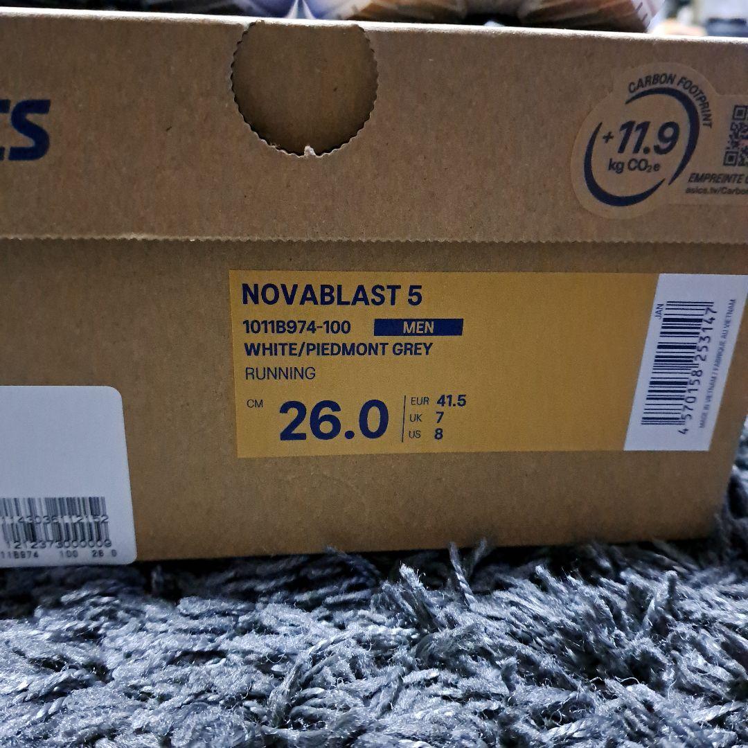 ももそらさん専用　ASICS NOVABLAST 5 ホワイト 26.0cm