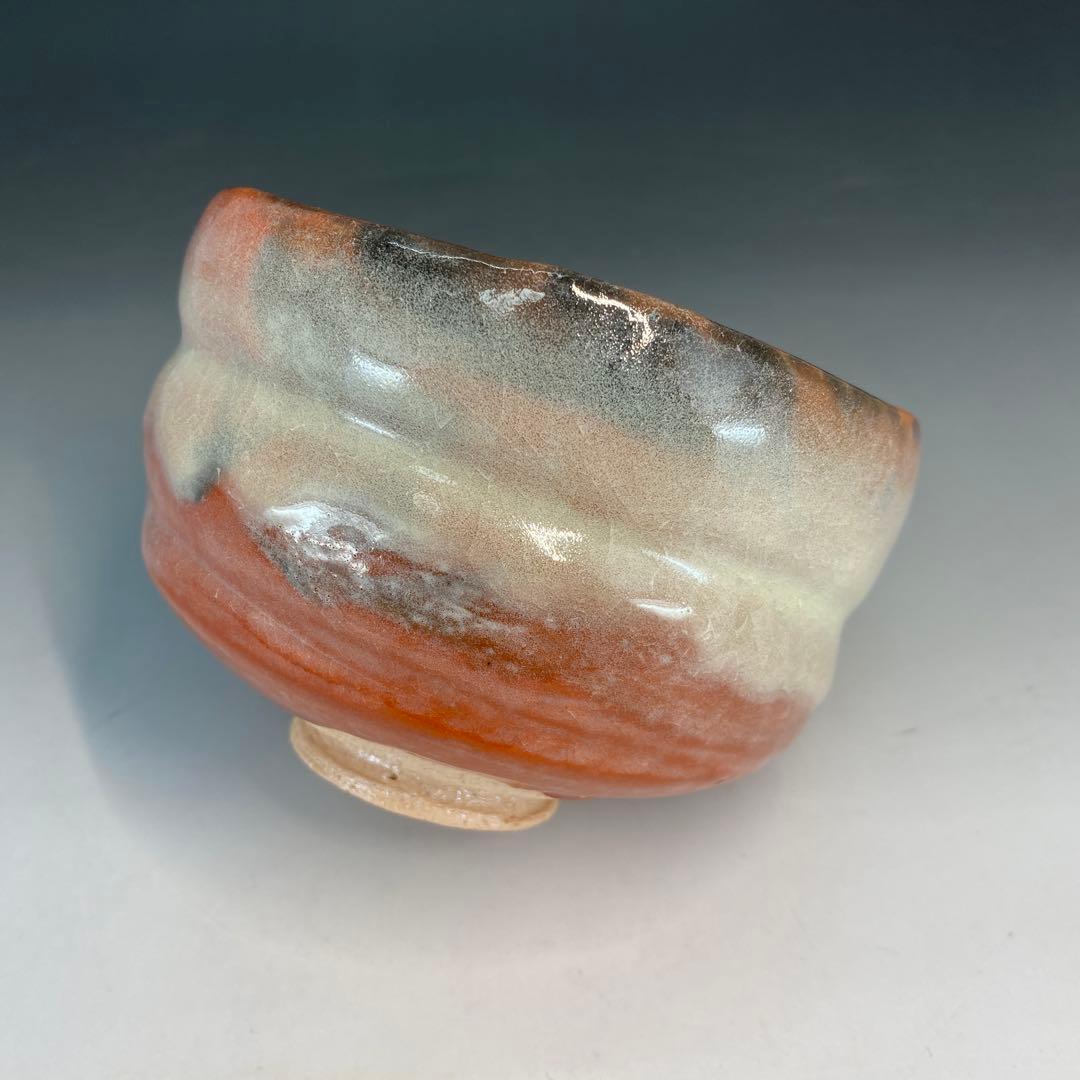 【茶道具】政所窯 永興明道造　赤茶碗（共箱）