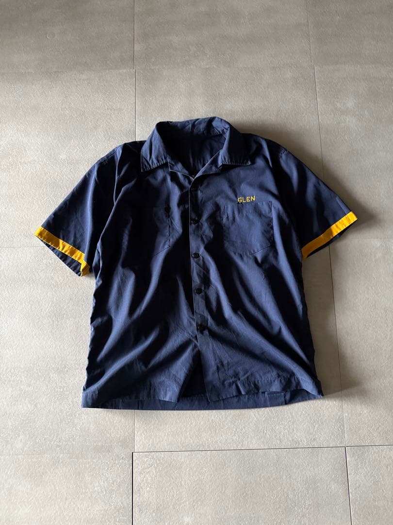 ウェア・シャツ 80's USN Guam Naval Station boring shirt