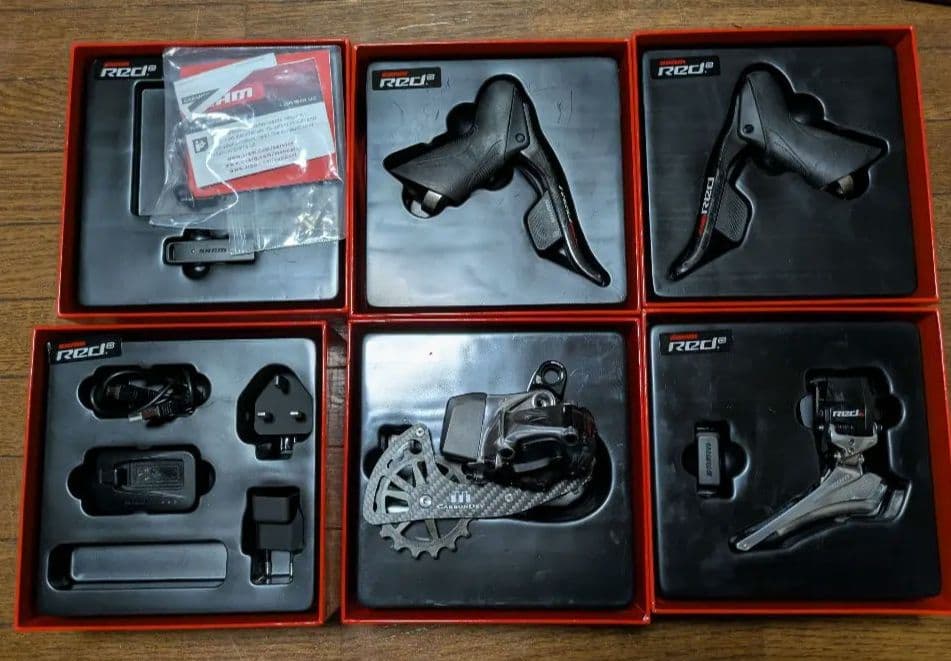 SRAM RED eTap 11速×2CDJビッグプリーV3PLUS 中古良品
