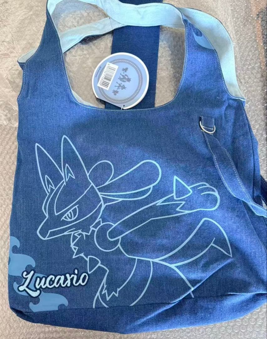 Pokémon靛蓝序章 中国限定　トートバッグ　ルカリオ　ゼラオラ　イワンコ