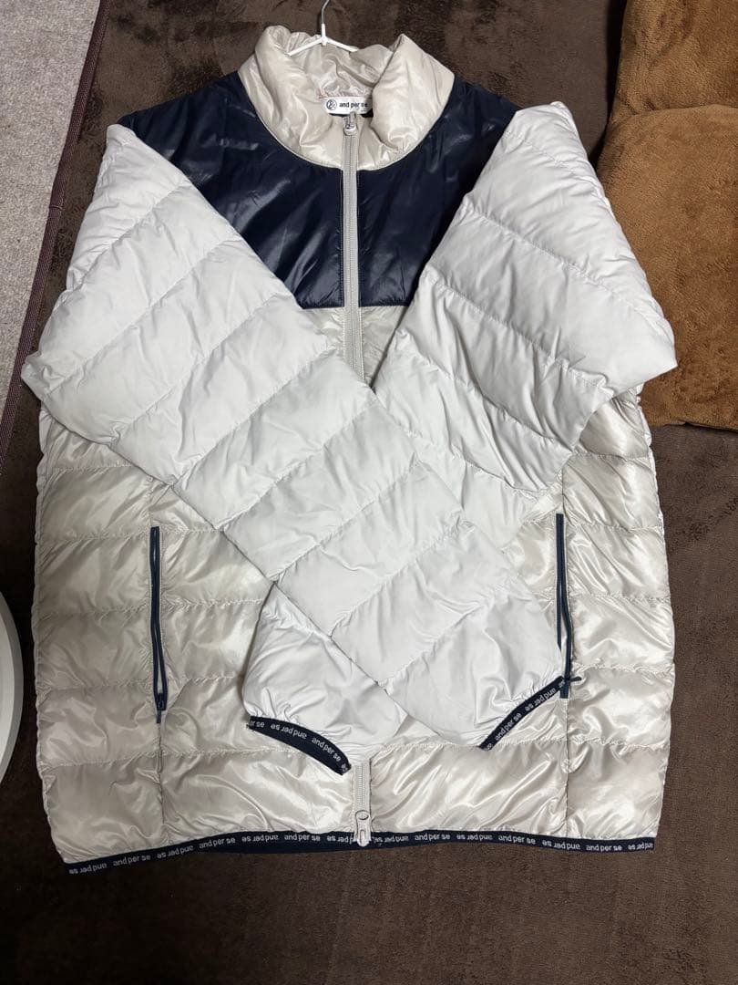 【試着のみLL】and per se アンパスィ ゴルフ 中綿 アウター