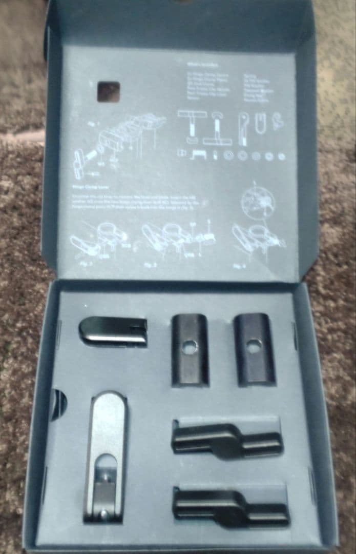 BROMPTON アルミニウム ヒンジクランプ & リアフレームクリップセット