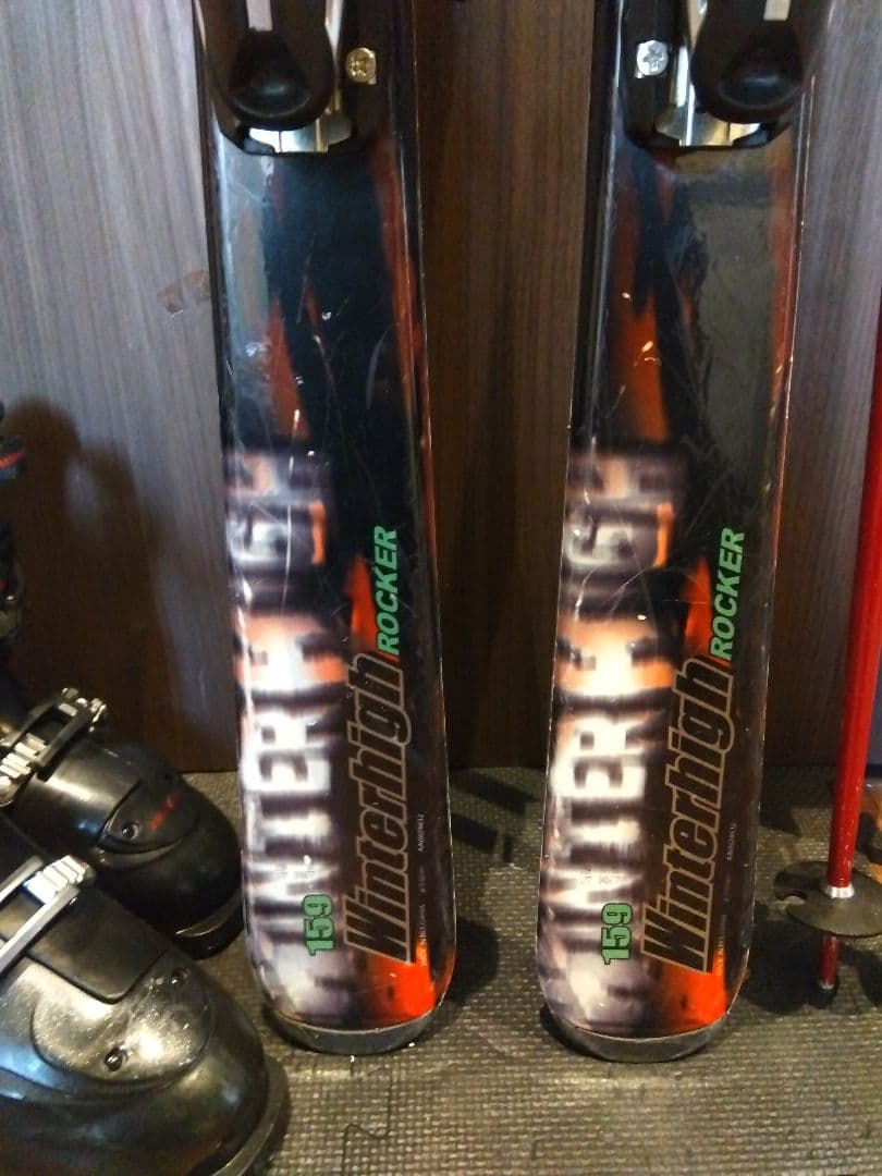 程度良好❗️KAZAMA 男女兼用/スキーセット・メンテ・WAX済み✔