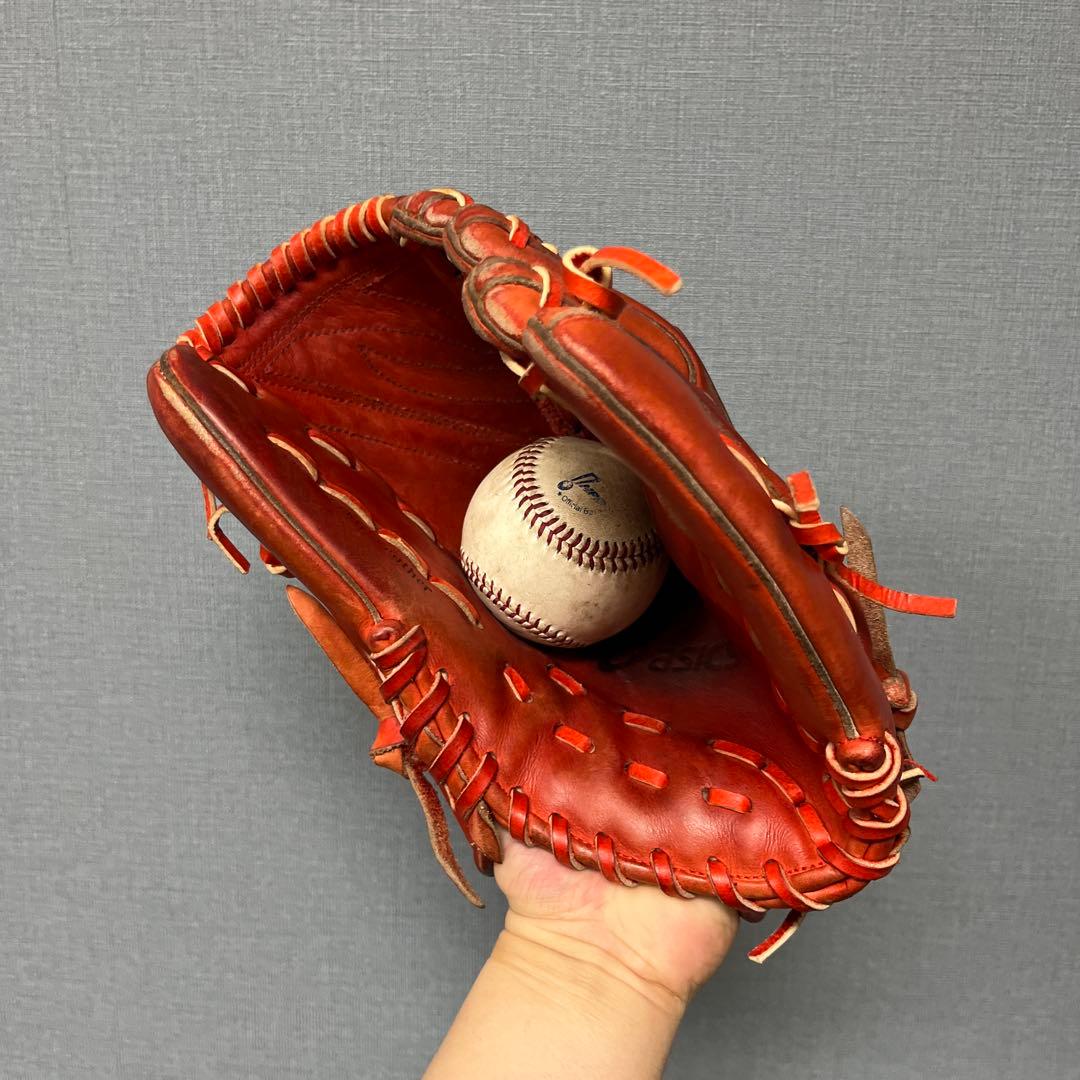 1146 アシックス キップレザー 型抜群 即戦力 硬式 投手用グローブ