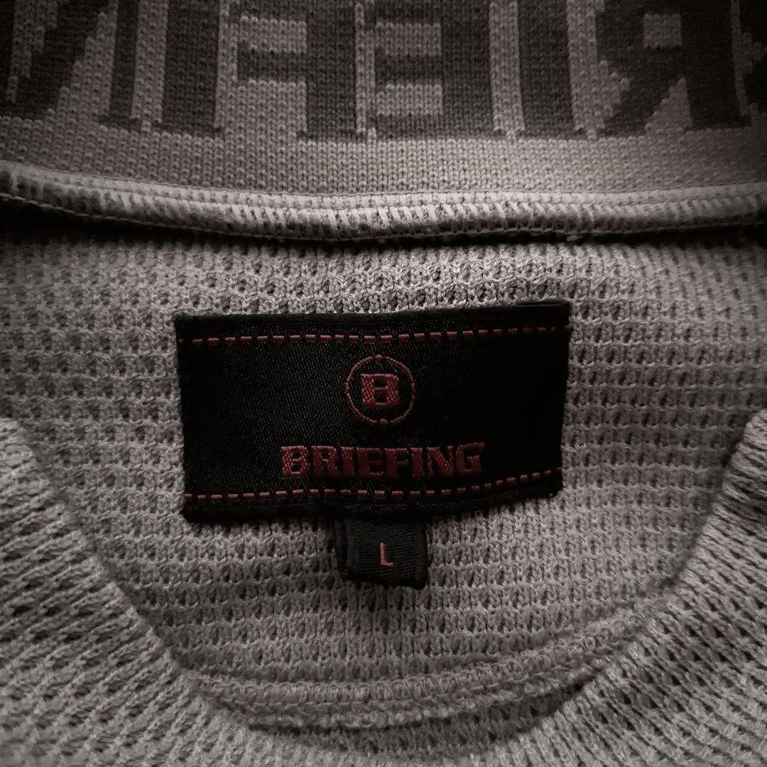 ブリーフィング LOGO BACK RIB LS MOCK NECK RF