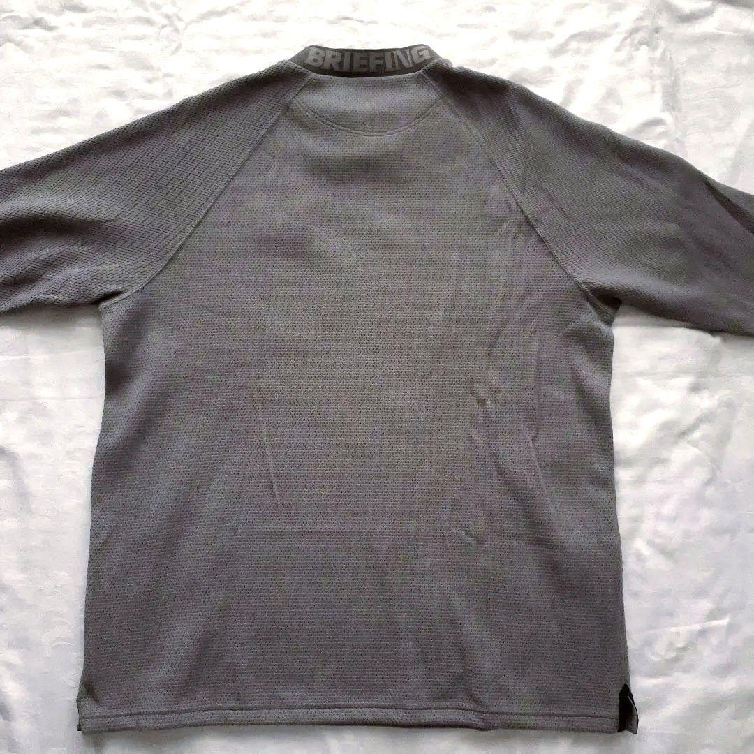 ブリーフィング LOGO BACK RIB LS MOCK NECK RF
