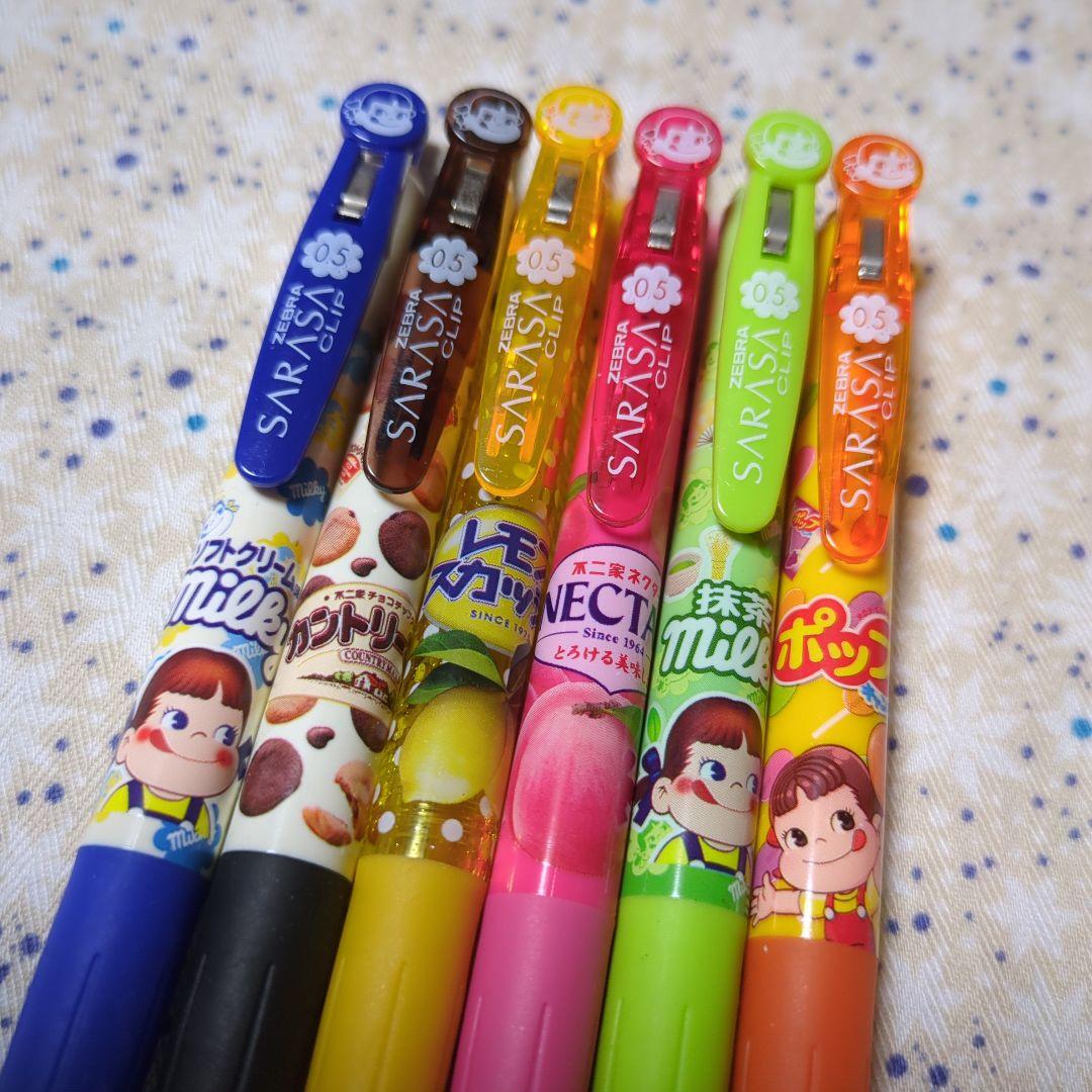 中古☆ZEBRA☆SARASA☆サラサクリップ☆不二家☆ペコちゃん☆筆記用具