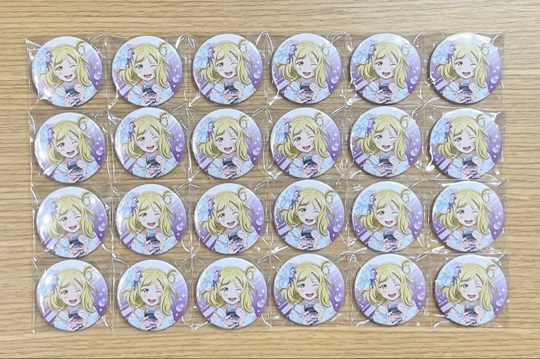 ラブライブサンシャイン カウコン 缶バッジ 小原鞠莉