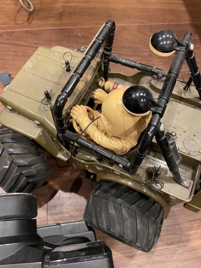 タミヤ？オフロードラジコンカー トリガー式リモコン付き　動作未確認