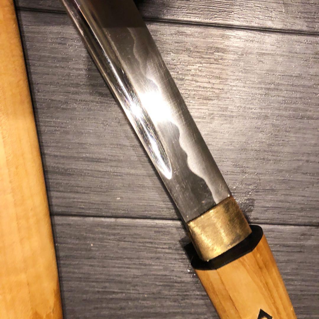 濃州関工　最高級模造刀 白鞘 樋入り刀身　居合刀太刀　段平