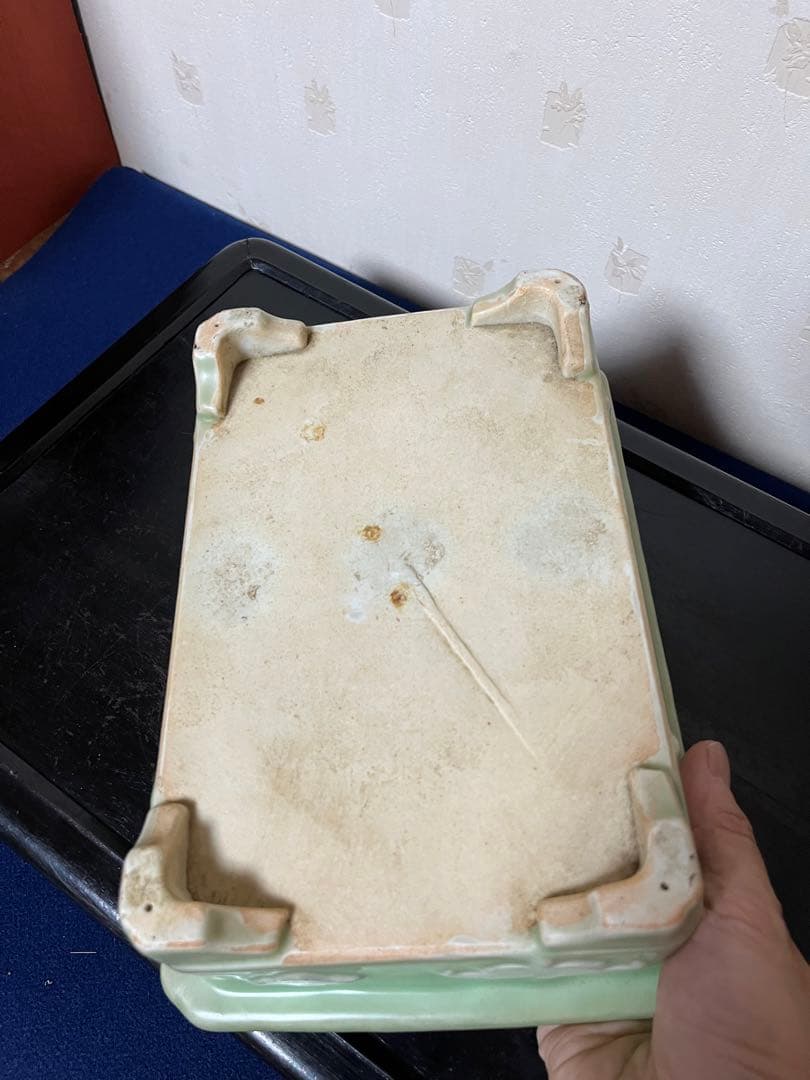 965 盆栽　盆栽鉢　植木鉢　青磁鉢