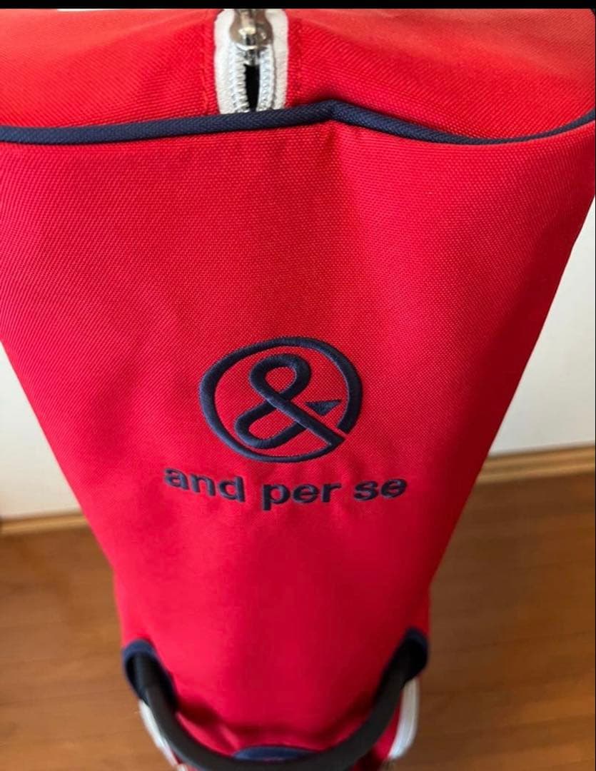 and per se ゴルフキャディバッグ レッド