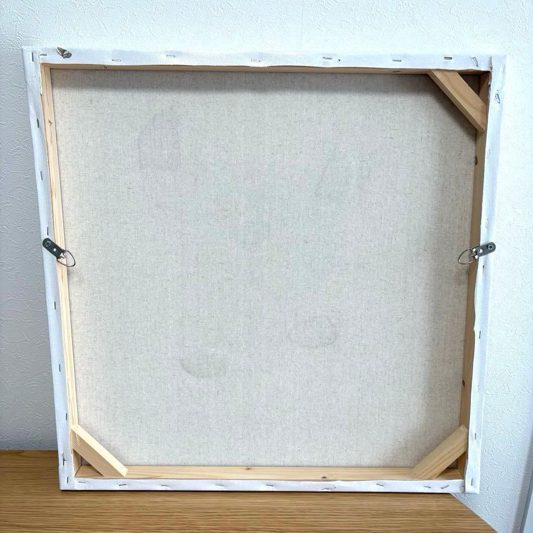 【リビングハウス】カラフルな犬のポップアート絵画60×60