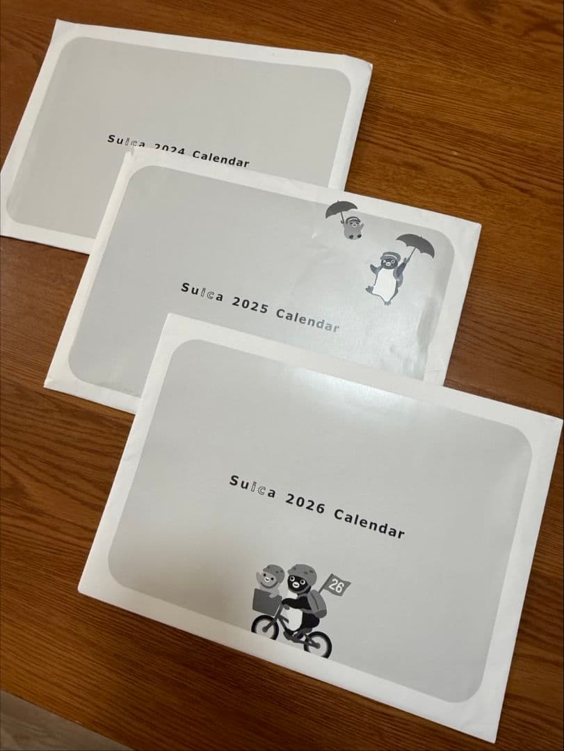 a*☆様 Suica 2026 2025 2024スイカペンギン壁掛けカレンダー