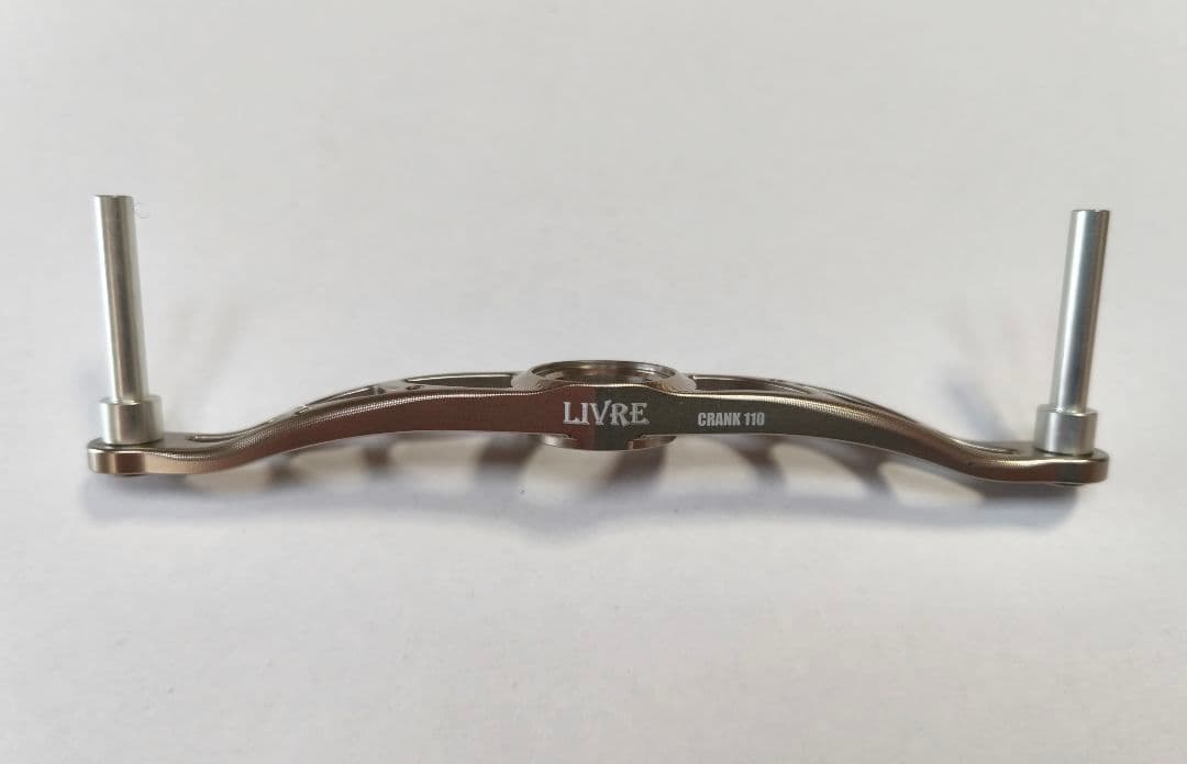 美品 リブレ クランク100 ハンドル シルバー LIVRE メガテック