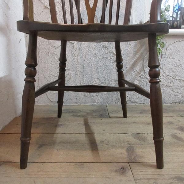 イギリス アンティーク 家具 アームチェア ウィンザーチェア 椅子 4728e