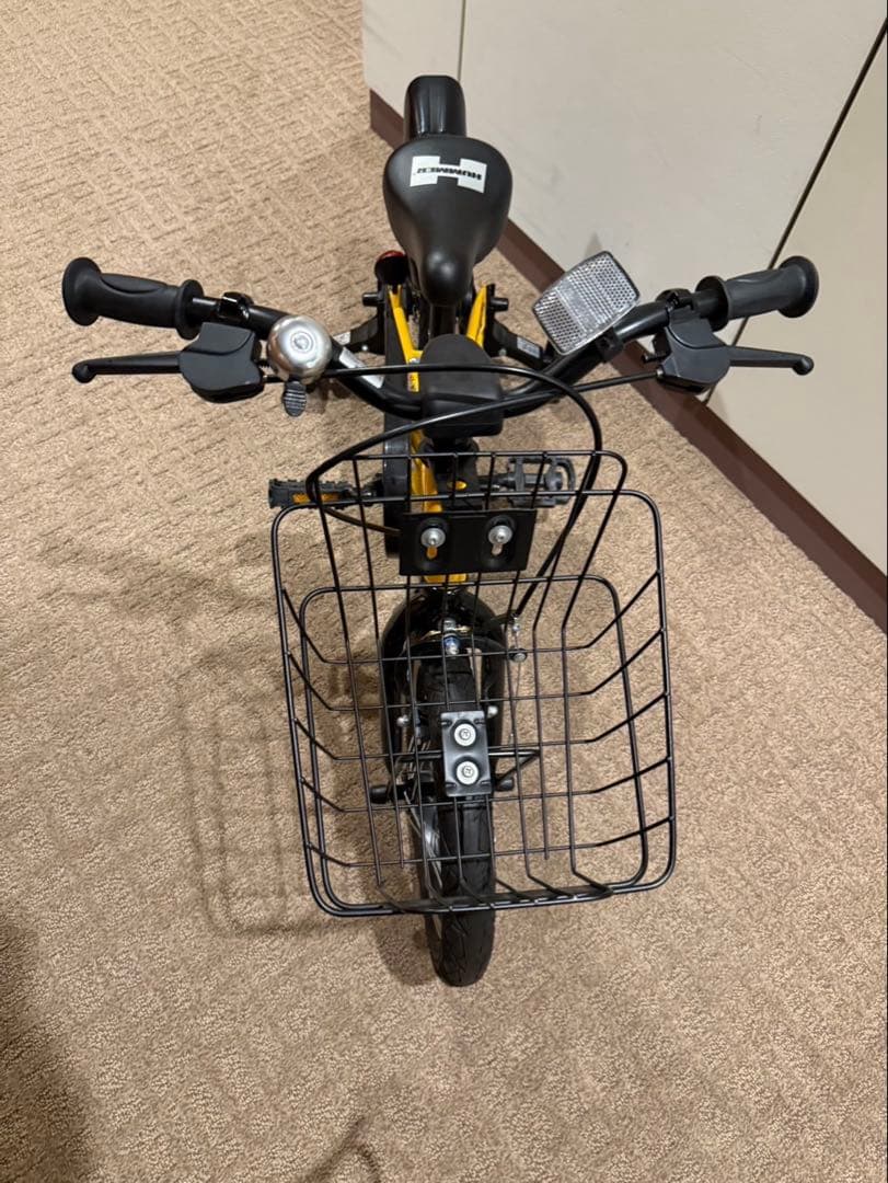 HUMMER 幼児用自転車 イエロー バスケット付き