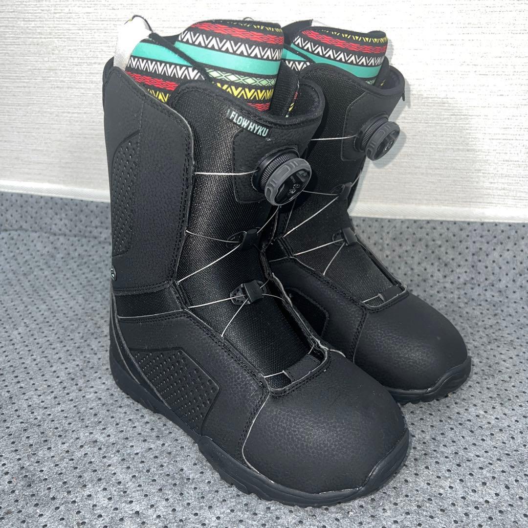 数回使用 レディース 24cm FLOW HYKU BOA スノボブーツ