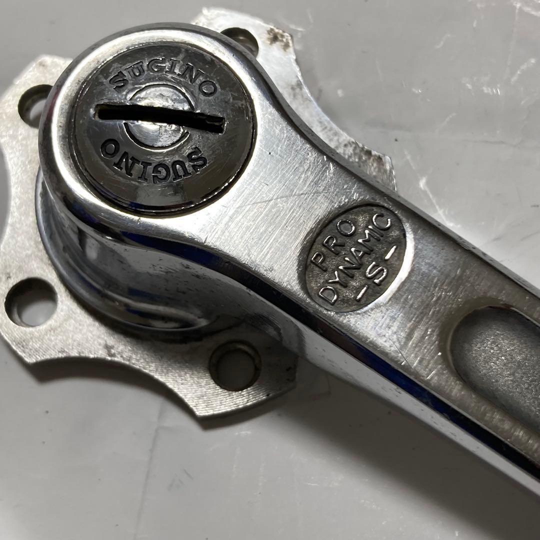 スギノプロダイナミッククランクセット165mm(ポリッシュ)クランクキャップ付