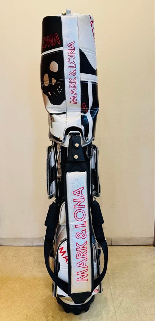 MARK & LONA スカルカモフラ柄レザーキャディバッグキムタクマクロナ