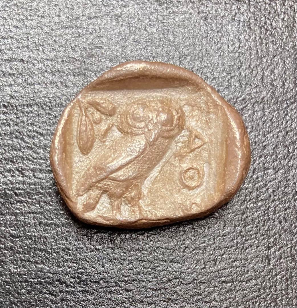 古代ギリシャ　アテナイ　フクロウのテトラドラクマ銀貨/ローマ　デナリウス 