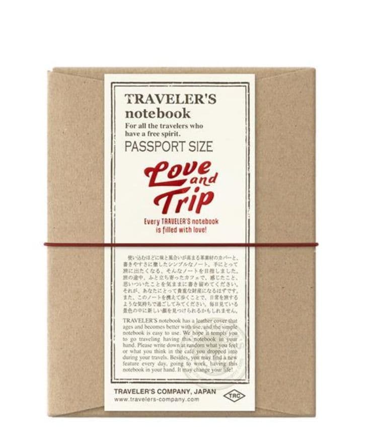 【限定品】 トラベラーズノート Love and trip パスポートサイズ 赤