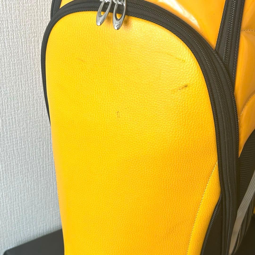 テーラーメイド キャディバッグ 黄×黒 フード付