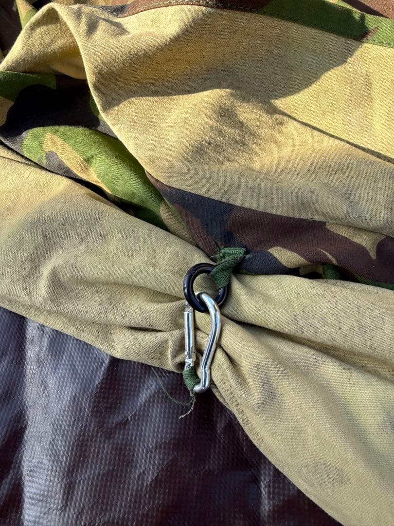オランダ軍　ダッチアーミーテント②ＤＰＭ迷彩　補修跡有り