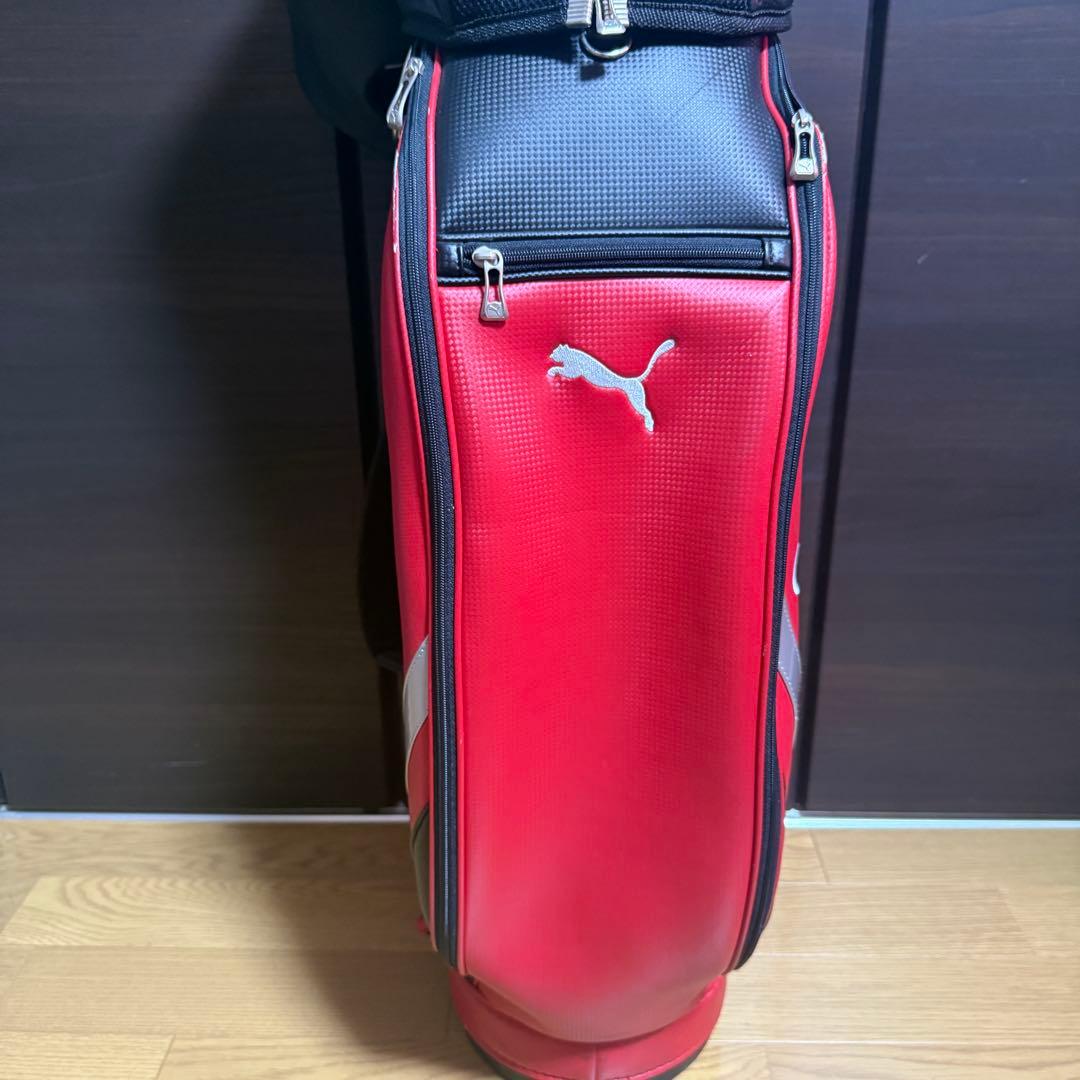 Puma ゴルフバッグ キャディバッグ レッド ブラック