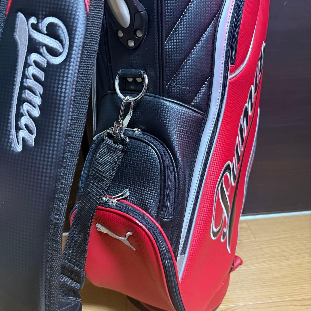 Puma ゴルフバッグ キャディバッグ レッド ブラック