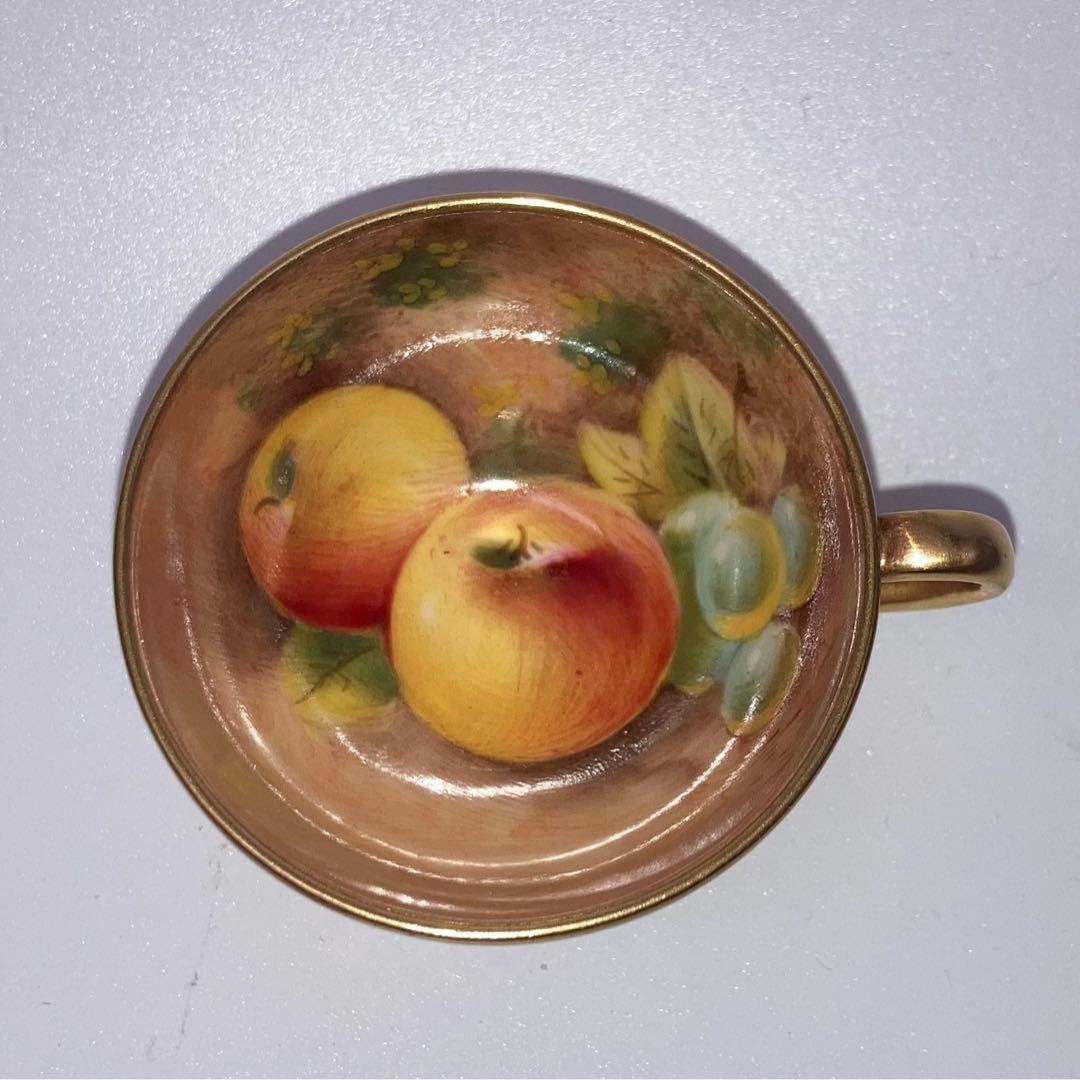 ロイヤルウースター ペインテッドフルーツ　カップ&ソーサー　アンティーク　⑨