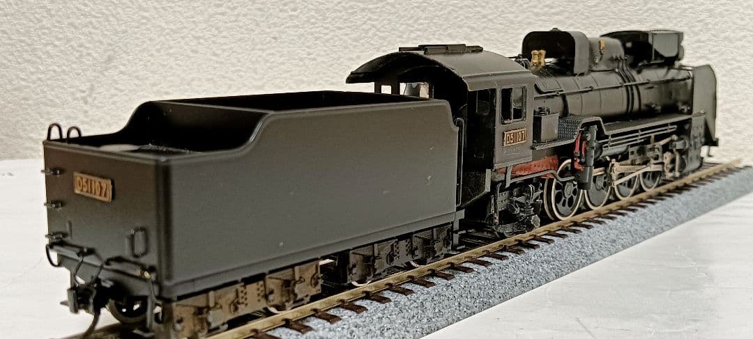 HOゲージ アダチ Ｄ51重装備蒸気機関車、メンテナンス済