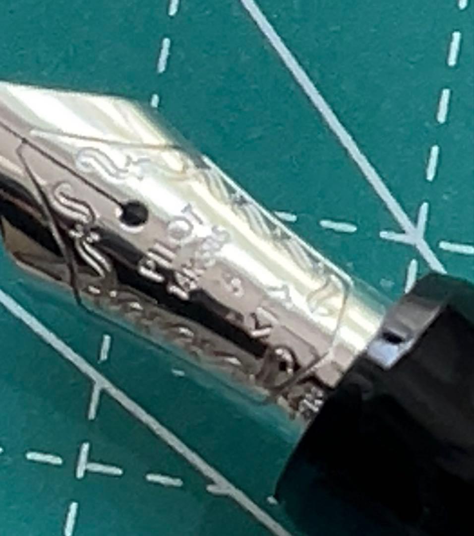 パイロット カスタム74 14K F 限定 ブルー シルバー ラメ