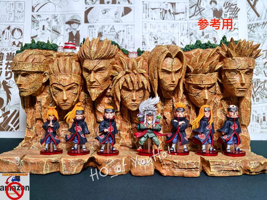 ナルト 疾風伝 フィギュア 歴代火影岩 ジオラマ台座 WCFスケール