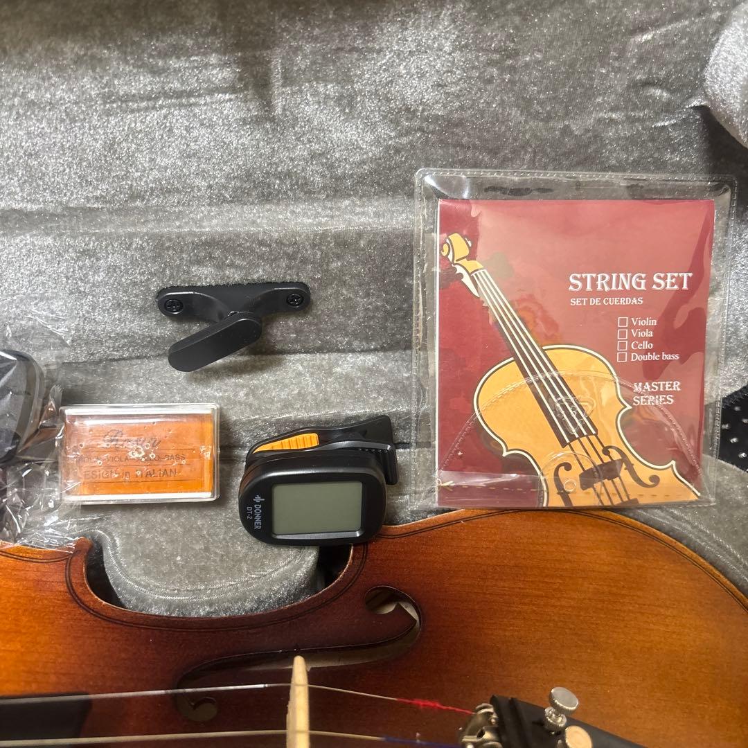 バイオリン ブラウン 4弦 ケース付き