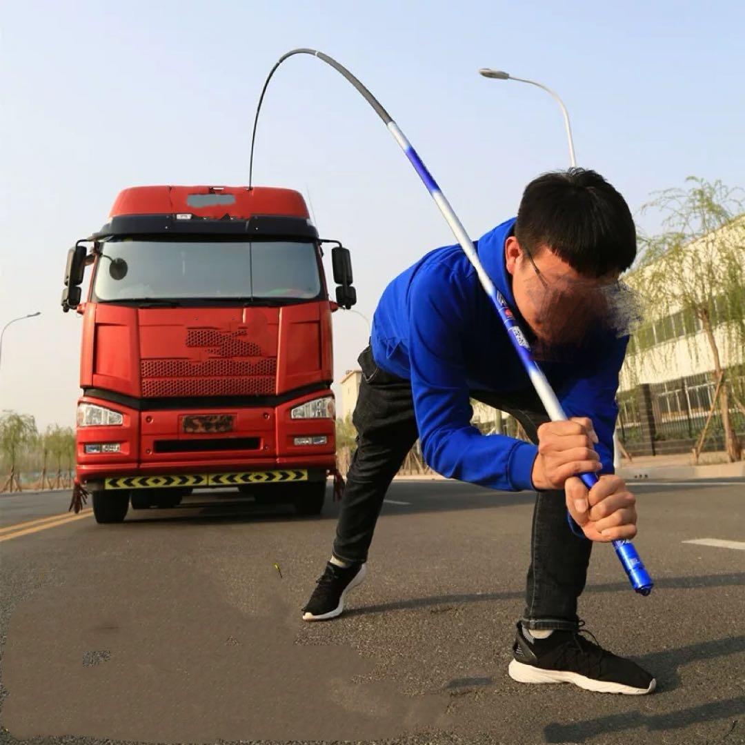 超硬10H/19調カーボン製台釣り竿、鮎竿【7.2メートル】